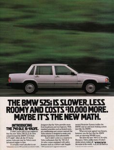 an advertisement for the bmw seis is shown