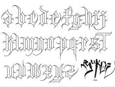 . #Gotik_Tattoo #Tattoo_Lettering_Alphabet #Tattoo_Fonts_Alphabet #Graffiti_Lettering_Alphabet Calligraphy Tattoo Fonts, Tattoo Letters, Gotik Tattoo, Letters Tattoo, Graffiti Lettering Alphabet, Graffiti Art Letters