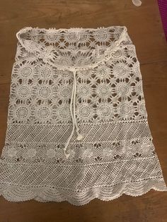 handmade women skirt crochet vintage lace  it was tablecloth lace  beach boho skirt  under the knees size 12-14 length at knee  a little past knee Boho Skirts, Boho Beach, Vintage Lace, Crochet Lace, Size 12, Lace Skirt, Womens Skirt, Lace, Crochet