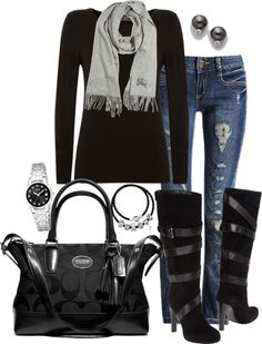 Too cute Outfit Ideas With Ugg, Ugg Black Boots, What I Like About You, Boots Jeans, Marley Rose, Ugg Black, Cute Winter Outfits, Complete Outfits