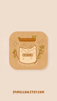 an app icon with a jar filled with liquid