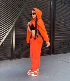 Blazer Look, Streetwear Ideas, October Fashion, Orange Fits, Tracksuit Outfit, Fasion Outfits, Orange Outfit, Like A Girl, Classy Casual Outfits