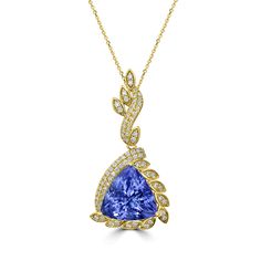 J21761 Purple Tanzanite, Tanzanite Pendant, Tanzanite Jewelry, Tanzanite Gemstone, Women Diamond, Yellow Gold Pendants, Metal Color, Diamond Gemstone, Gemstone Colors