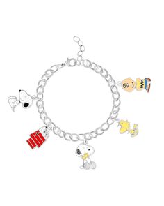 PRICES MAY VARY. Officially Licensed Peanuts Merchandise: Show your love for the Charles M. Schulz classic wearing a Peanuts bracelet with 5 distinct charms that include Woodstock, Charlie Brown, Snoopy hugging Woodstock, Snoopy sitting, and Snoopy atop his doghouse Colorful Snoopy Charms: Silver-tone fashion jewelry bracelet features colorful plating on the dangle charms for an eye-catching look Adjustable: 7-inch charm bracelets have a secure lobster claw closure with a 1-inch extender for adj Snoopy Bracelet, Snoopy Merch, Snoopy Accessories, Snoopy Necklace, Snoopy Sitting, Snoopy Merchandise, Peanuts Merchandise, Christmas Merch, Peanuts Charm