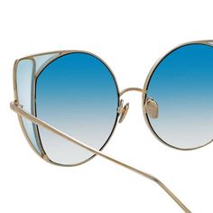 Linda Farrow Austin 854 C7 Cat Eye Sunglasses| Free Shipping & Returns |Linda Farrow Luxury Cat Eye Sunglasses With Gradient Lenses, Luxury Gold Cat Eye Sunglasses For Evening, Modern Gold Cat Eye Sunglasses, Luxury Cat Eye Sunglasses For Summer, Modern Gold Cat Eye Sunglasses With Mirrored Lenses, Modern Gold Cat Eye Sunglasses For Evening, Luxury Gold Cat Eye Sunglasses For Party, Elegant Gold Cat Eye Sunglasses, Gold Cat Eye Sunglasses With Metal Frame