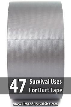 Duct tape is one of the most versatile products ever invented. MacGyver types have found uses for it that the developers probably never dreamed of. Survival Cache, Survival Items, Survival Supplies, Emergency Preparation, Prepper Survival, Survival Life, Emergency Prepping, Survival Food