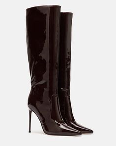 Nature Heels, Shoes Amazon, Women's Over The Knee Boots, Fashion Book, Pointed Toe Boots, Leather Socks, Shoe Inspo, Girly Shoes