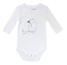 Bird baby bodysuit, hand drawn baby grow, newborn gift Baby Grow, Hipster Outfits, Unisex Baby Clothes, Hand Drawn Design, Unisex Baby