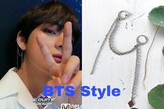 BTS "V STYLE" Double Piercing Earrings | Kpop Style Accessories | Korean Sliver Jewelry | Gift for BTS fans - Army | This charm earrings inspired by BTS V Taehyung! 💜💜 - Length: 9cm - Color: Sliver - Material: Stainless Steel * SHIPPING INFO: (CANADA) Free Shipping standing letter - post - No tracking number - 6-12 business days delivering. Expedited Parcel only add-on $8.99 - Included tracking and delivery confirmation. - 5-7 business days delivering. Double Piercing Earrings, Bts Earrings, Kpop Earrings, Accessories Korean, V Style, Double Piercing, Piercing Earrings, Kpop Style, Earring Gift