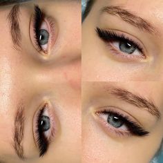 Lash Extensions Eyeliner Effect, Eyeliner Lashes, Lash Ideas, Eyelash Extensions Styles