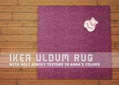 a rug with a teddy bear on it and the words ikea uldum rug