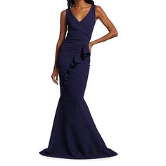 New Size 4 $1090 Retail Details Only At Saks. The Keke Gown Is Fitted Through The Hips And Thigh With A Ruffled Trim. Surplice Neckline Sleeveless Pullover Style Nylon/Elastane Dry Clean Made In Italy Size & Fit About 72" From Shoulder To Hem Evening Gown With Ruffles And V-neck, V-neck Gown With Ruffles For Evening, Formal Ruffled Pre-draped Dress, Elegant Blue Evening Dress With Ruffles, Formal V-neck Gown With Ruffles, Formal Pre-draped Ruffle Dress, Formal Pre-draped Dress With Ruffles, V-neck Gown With Ruffles For Gala, Blue V-neck Ruffle Evening Dress