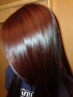 L'Oreal Excellence HiColor in "Red Hot" (more red in person) Red Asian Hair, Dark Auburn, Asian Hair, L Oreal, Hair Colour, Red Hot, Burgundy Red, Auburn, Cut And Style