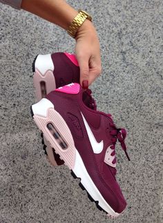 Femme Nike Air Max 90 Villain Rouge Champagne Rose Chaussures Nikes Outfit, Nike Shoes Cheap, Shoes Outlet