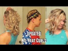 If you are looking for a quick and easy hairstyle that requires no hot tools whatsoever, this headband trick is for you. Starting with unwashed hair, she shows a foolproof way to... Braids Overnight, Foil Curls, Waves Overnight, No Heat Curls Overnight, Heat Hairstyles, No Heat Curls, Headband Curls, Heat Curls, Friar Tuck