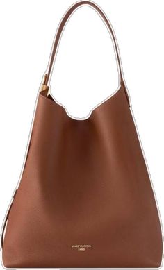 Luxury Brown Shoulder Bag For Shopping, Elegant Cognac Hobo Bag In Rectangular Shape, Elegant Cognac Hobo Bag With Rectangular Shape, Luxury Brown Shoulder Bag, Luxury Brown Soft Leather Hobo Bag, Brown Formal Top Handle Bucket Bag, Elegant Brown Bucket Bag With Double Handle, Luxury Cognac Rectangular Hobo Bag, Brown Top Handle Bucket Bag For Formal Occasions