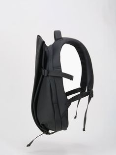 Conceived for those who want a bag that combines a futuristic design statement with practicality and comfort, our scaled down version of the Isar is not only laptop friendly, but boasts the same comfortable straps and specialist finishes as its larger siblings. The body of the backpack is made from a black EcoYarn - a durable fabric developed through sustainable processes, complimented by a discreet black interior and black metallic trims. The Isar S EcoYarn has a zipped front pocket for valuabl Future Outfit, Design Statement, Futuristic Design, Laptop Pocket, Black Metallic, Black Interior, Front Pocket, New Product, Water Resistant