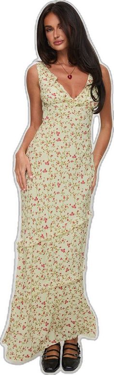 Beige Floral Print Maxi Dress With Spaghetti Straps, Beige Maxi Dress With Spaghetti Straps And Floral Print, Dress Beige, Buy Now Pay Later, Princess Polly, Buy Now, Maxi Dress, Free Shipping, Floral