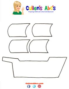 an image of a paper boat with the words gulen's abc's on it