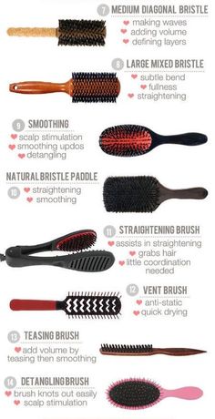 Hair Brush Guide, Types Of Hair Brushes, Thick Natural Hair, Best Hair Brush, Brush Guide, Healthy Hair Routine, Best Hair Care Products, Hair Supplies