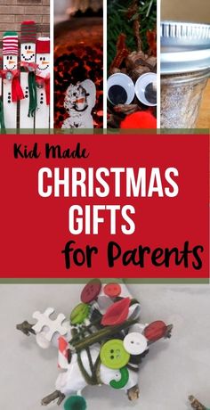 kids made christmas gifts for parents