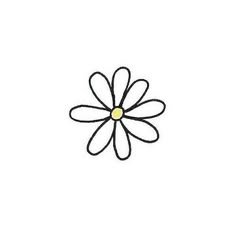 a black and white drawing of a flower