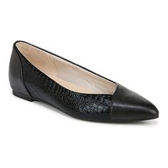 Classic and chic, these LifeStride Promise pointed-toe ballet flats are unmatched for comfort and versatility.Click this FOOTWEAR GUIDE to find the perfect fit and more! Classic and chic, these LifeStride Promise pointed-toe ballet flats are unmatched for comfort and versatility. Click this FOOTWEAR GUIDE to find the perfect fit and more! FEATURES Faux leather with a pointed toe, slip-on fit, and mixed-material design on select styles Linings crafted from partially recycled materials Soft System® comfort package provides all-day support, flex, and cushioning Traction sole for extra stabilityDETAILS Synthetic upper Manmade lining Manmade outsole Pointed toe Slip-on closure Foam footbed Multi-directional outsole Spot clean Size: 9. Color: Black Croc. Gender: female. Age Group: adult. Pointed Toe Flats, Material Design, Womens Flats, Recycled Materials, Flat Shoes Women, Ballet Flats, Gender Female, Shoes Flats, Age Group