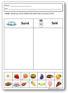 a worksheet with pictures and words to help students learn how to make their own food