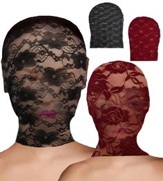 PRICES MAY VARY. Products Include - 1pcs black lace mask and 1pcs red lace mask. The perfect seams of the mesh mask are not easy to come off, bringing elegance and mystery to your outfit. High Quality Material - Masquerade masks are made of breathable lace fabric. Fine workmanship, soft and breathable, lightweight and comfortable to use. One Size - Suitable for most women, freely adjustable, with good elasticity, can adapt to a variety of head size hoods. Washing instructions - Machine wash. Not Face Mask Masquerade, Black Lace Mask, Lace Hood, Mesh Mask, Mask Masquerade, Masquerade Masks, Lace Mask, Full Face Mask, Masks Masquerade