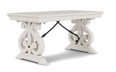 a white table with an electric cord attached to the top and bottom part of it