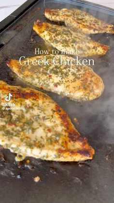 Greek Chicken Recipe, Mediterranean Vibes, Greek Chicken Recipes, Ayam Bakar, Greek Chicken, Fresh Oregano, Health Dinner Recipes, Chili Flakes, Chicken Dishes Recipes