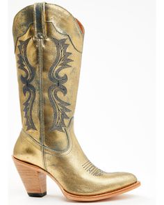 Shyanne Women's Sass Western Boots - Pointed Toe, Gold Western Embroidery, Cap Fashion, Heel Caps, Rubber Heels, Get Directions, Western Boots, Leather Upper, Wedding Ideas, Boots