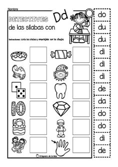 spanish worksheet with pictures and words