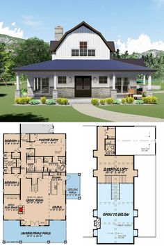 two story house plans with open floor plan