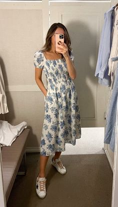 Fitting Room Snapshots (LOFT 50% off Free Shipping) Work Appropriate Dresses, Short Modest Dresses, Placement Outfits, Emo Summer Outfits, Summer Outfits Elegant, Summer Outfits Dresses Sundresses, Cooper Aesthetic, Everyday Summer Outfits, College Summer Outfit