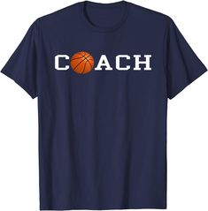 Basketball Coach T-shirt Cool Coach Shirts, Dark Clothing, Basketball Coach, Vneck Tshirt Women, Carolina Blue, Neon Yellow, Shirt Outfit, The United States, Kids Hoodie