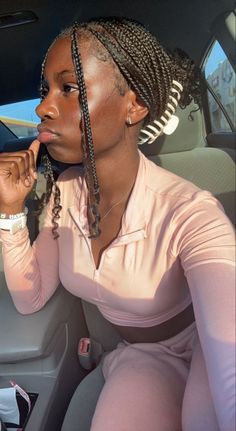 Black Braids With Ginger Highlights, Short Box Braids Hairstyles, Braids Ideas, Box Braids Hairstyles For Black Women, Pretty Braided Hairstyles