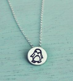 Penguin necklace -- tiny silver penguin jewelry -- trending now jewelry -- best sellers -- cute anim Gift Tiny Round Pendant Charm Necklaces, Tiny Round Pendant Charm Necklaces As Gift, Tiny Round Pendant Charm Necklaces For Gift, Cute Pendant Charm Necklace For Gift, Handmade Fun Necklaces For Gifts, Cute Nickel-free Round Necklaces, Cute Sterling Silver Necklace Gift, Cute Silver Charm Necklaces For Friendship, Whimsical Jewelry With Cute Design For Gifts