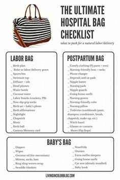 the ultimate hospital bag checklist