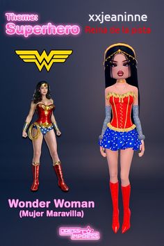 an image of a woman in wonder costume