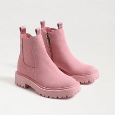 New Sam Edelman Kids’ Laguna Chelsea Leather Pull On Boots In Pink - | Size 2 | New Without Box Get Your Kids Fall Ready With Laguna, The Slip On Boots Of The Season. No Puddle Or Mud Park Can Defeat These Babes. Heel Height: 1.3 Inches Material: Leather Closure: Pull On Toe: Round Insole: Synthetic Fall Shoes For Kids, Laguna Chelsea Boot, Timeless Boots, Closed Toe Heels, Slip On Boots, Pull On Boots, Fall Kids, Girls Boots, Leather Pulls