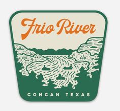 the logo for frio river concan texas