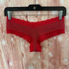 Nwot Victoria’s Secret Red Glitter Cheeky Lace Trim Panties. Poly/Elastane Blend. Victoria's Secret Red Party Bottoms, Red Glitter, Women's Intimates, Victoria’s Secret, Lace Trim, Victoria's Secret, Glitter, Trim, Lace