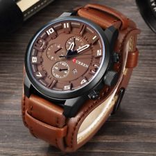 Find great deals for Fashion Curren Mens Date Stainless Steel Leather Analog Quartz Sport Wrist Watch. Shop with confidence on eBay! Brown Wear-resistant Watches, Casual Leather Watch Accessories For Outdoor, Casual Brown Watch Accessories With Leather Strap, Casual Leather Watch With Round Dial, Brown Casual Watch Accessories For Everyday Use, Casual Brown Watch Accessories For Everyday Use, Casual Leather Business Watches, Casual Business Leather Watches, Casual Chronograph Watch As Gift