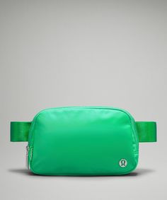 Everywhere Belt Bag with Long Strap 1L | Unisex Bags,Purses,Wallets | lululemon Lululemon Belt Bag With Zipper Closure, Lululemon Belt Bag With Cell Phone Pocket For On-the-go, Lululemon Belt Bag With Removable Pouch For On-the-go, Functional Lululemon Bags For On-the-go, Lululemon Belt Bag With Adjustable Strap For On-the-go, Green Punch, School Accessories, Water Repellent Fabric, Stocking Fillers