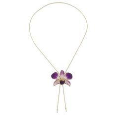 Resplendent in jewelry a natural dendrobium orchid is forever preserved in resin to share its beauty. Danai accentuates the Thai blossom with 22k gold and displays the pendant on a slender brass chain bathed in gold. Because natural blossoms are used size and shape will vary slightly. Elegant Orchid Flower Jewelry, Orchid Flower Pendant Jewelry Gift, Orchid Flower Pendant Jewelry For Gift, Elegant Pressed Flowers Jewelry With Flower Pendant, Elegant Pressed Flower Pendant Jewelry, Elegant Flower Pendant Jewelry With Pressed Flowers, Orchid Flower Necklace For Gift, Elegant Adjustable Necklace With Pressed Flowers, Elegant Adjustable Necklaces With Pressed Flowers