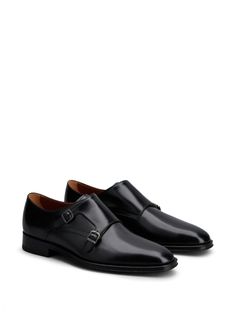 Find TOD'S Double-strap Leather Monk Shoes on Editorialist. black calf leather smooth grain gunmetal-tone hardware almond toe double buckle fastening branded leather insole flat leather sole Monk Shoes, Calf Leather, Black Shoes, Leather Straps, Almond, Grain, Buckle, Leather, Black