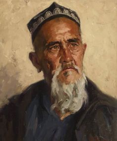 an old man with a white beard wearing a crown