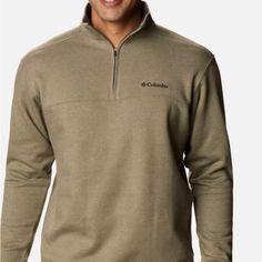 Columbia Men's Walnut Canyon Quarter Zip Medium New Columbia Sweater Outfit, Quarter Zip Outfit Men, Quarter Zip Outfit, Business Casual Sweater, Columbia Sweater, Columbia Pullover, Mens Sweaters, Columbia Sweaters, Windbreaker Jacket Mens