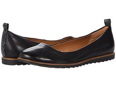 Comfortiva Ronah - Women's Shoes : Black Nubuck : Enjoy versatile styling options with the Comfortiva Ronah, a classic ballerina flat with leather uppers and a sporty sawtooth sole. Slip-on design with rear pull loop for entry assistance. Closed rounded toe and microfiber lining. Soft microfiber linings with an Exclusive Pillowtop memory foam footbed for added comfort and support. Flexible, slip-resistant TPR sole. Imported. Measurements: Weight: 8 oz Product measurements were taken using size 9 Black Slip-on Ballet Flats With Textured Sole, Black Textured Slip-on Ballet Flats, Black Ballet Flats With Textured Sole For Spring, Casual Black Ballet Flats With Rubber Sole, Black Slip-on Ballet Flats For Fall, Casual Ballet Flats With Textured Sole For Work, Casual Ballet Flats For Workwear With Textured Sole, Casual Workwear Ballet Flats With Textured Sole, Black Leather Ballet Flats With Textured Sole